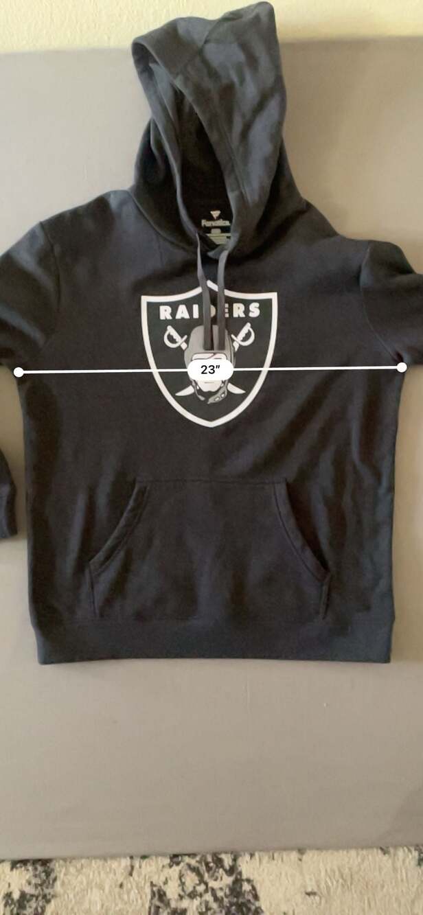 Fanatics Las Vegas Raiders Charcoal Grey Legacy Pullover Hoodie Size Large - Picture 4 of 6